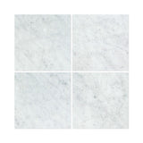 18x18 Polished Bianco Carrara Marble Tiles installed view