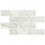 4x12 Honed Italian Calacatta Gold Marble Tiles