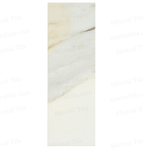 4x12 Polished Italian Calacatta Gold Marble Tile