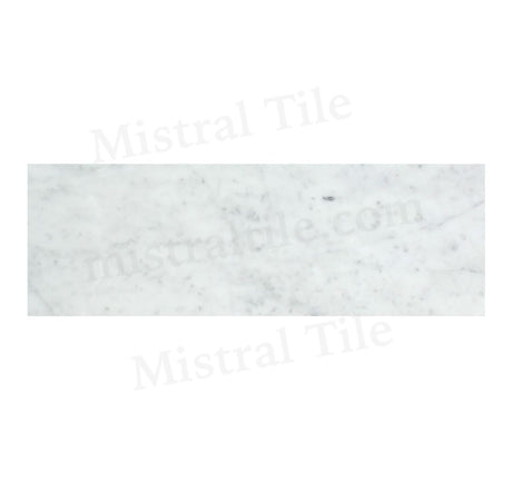 Bianco Carrara Marble 4x12 Honed Rectangular Tile