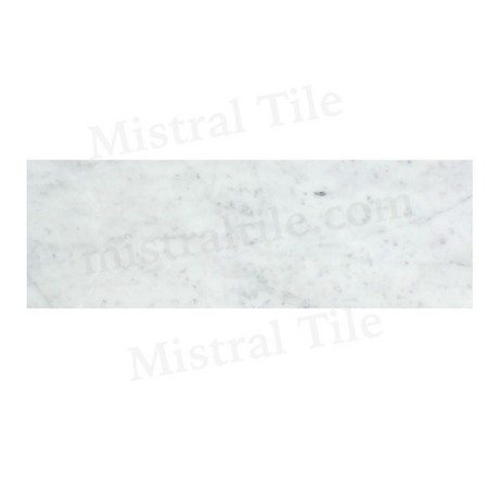 Bianco Carrara Marble 4x12 Polished Rectangular Tile