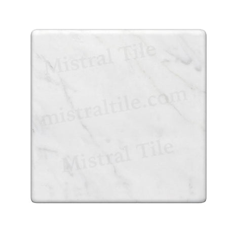 Bianco Carrara Marble 4x4 Tumbled Tile