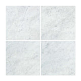 12x12 Honed Bianco Carrara Marble Tiles