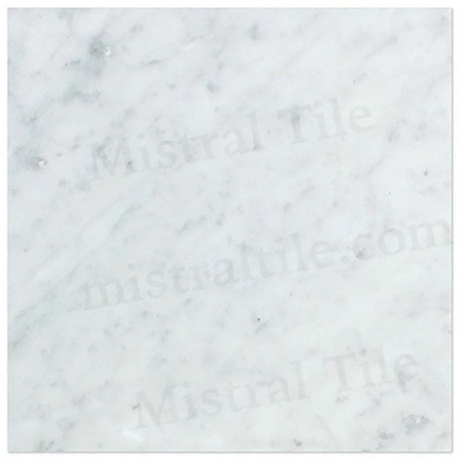 12x12 Honed Bianco Carrara Marble Selection 1