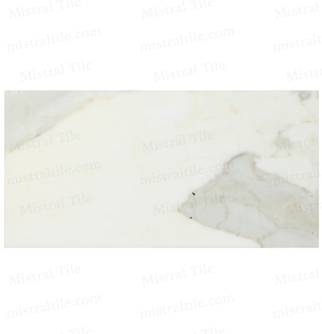 6x12 Honed Italian Calacatta Gold Marble Tile